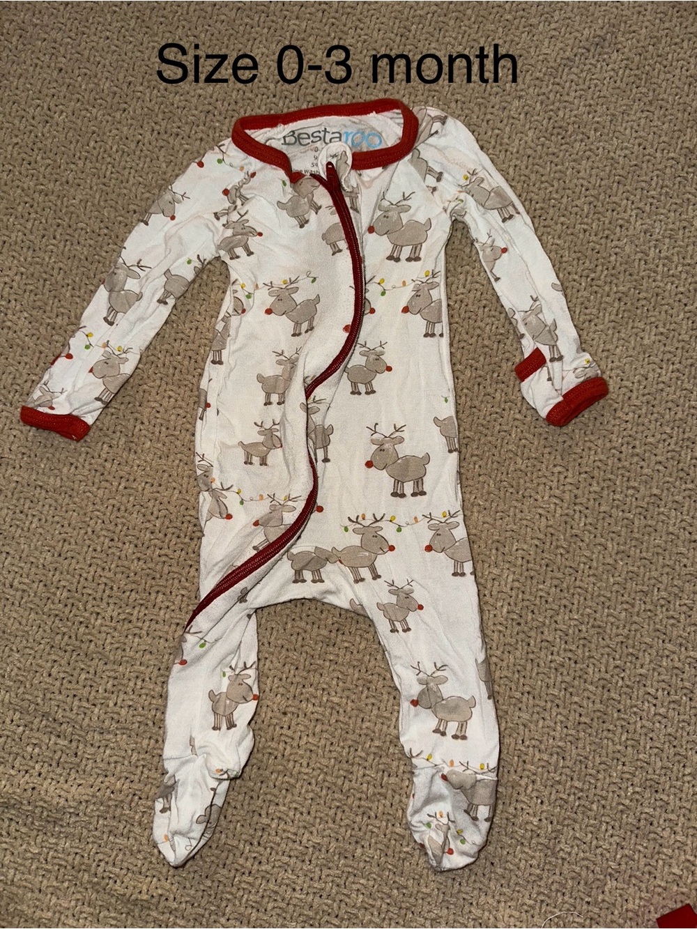 3 Christmas boy infant outfits bundle
